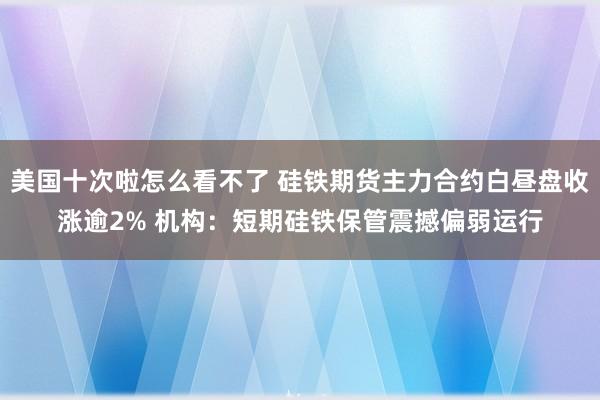 美国十次啦怎么看不了 硅铁期货主力合约白昼盘收涨逾2% 机构：短期硅铁保管震撼偏弱运行