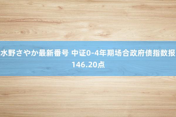 水野さやか最新番号 中证0-4年期场合政府债指数报146.20点