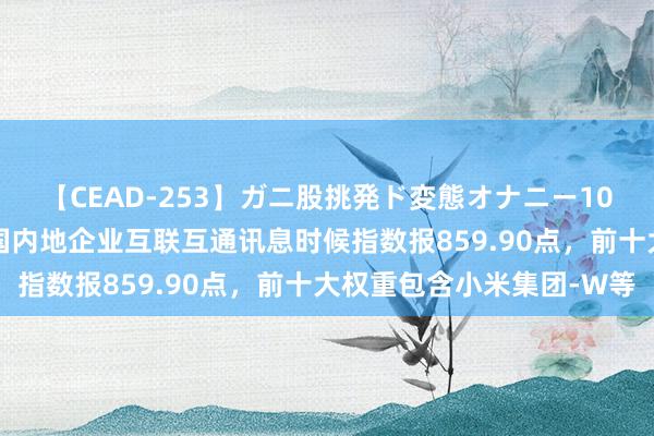 【CEAD-253】ガニ股挑発ド変態オナニー100人8時間 中证外洋中国内地企业互联互通讯息时候指数报859.90点，前十大权重包含小米集团-W等