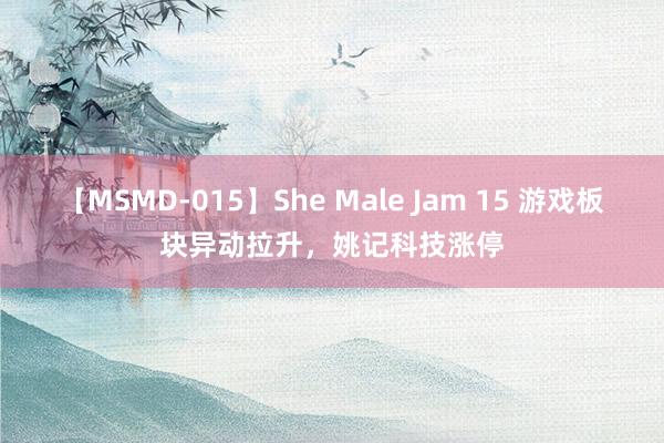 【MSMD-015】She Male Jam 15 游戏板块异动拉升，姚记科技涨停